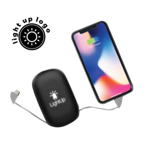 10,000mAh Suction Power Bank with Light-Up Logo