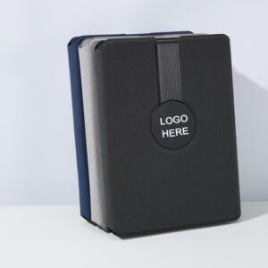 Executive A5 Portfolio with 10,000mAh MagSafe Power Bank & Light-Up Logo – 3-in-1 Wireless Charging Notebook