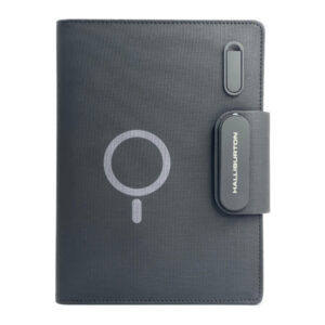 Executive MagSafe Wireless Charging Organizer with 10,000mAh Power Bank & Light-Up Logo