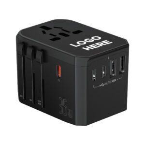 Light Up Logo Universal Travel Adapter | Multi-Port Charger UAE