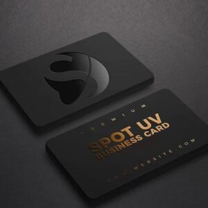 Business Cards 400gsm – Rounded Corners, Spot UV & Matt Lamination
