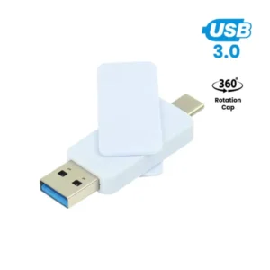 OTG White Swivel USB 64GB USB 3.0 Type-C
