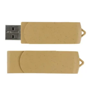 Wheat Straw Swivel USB Flash Drive 4GB–32GB